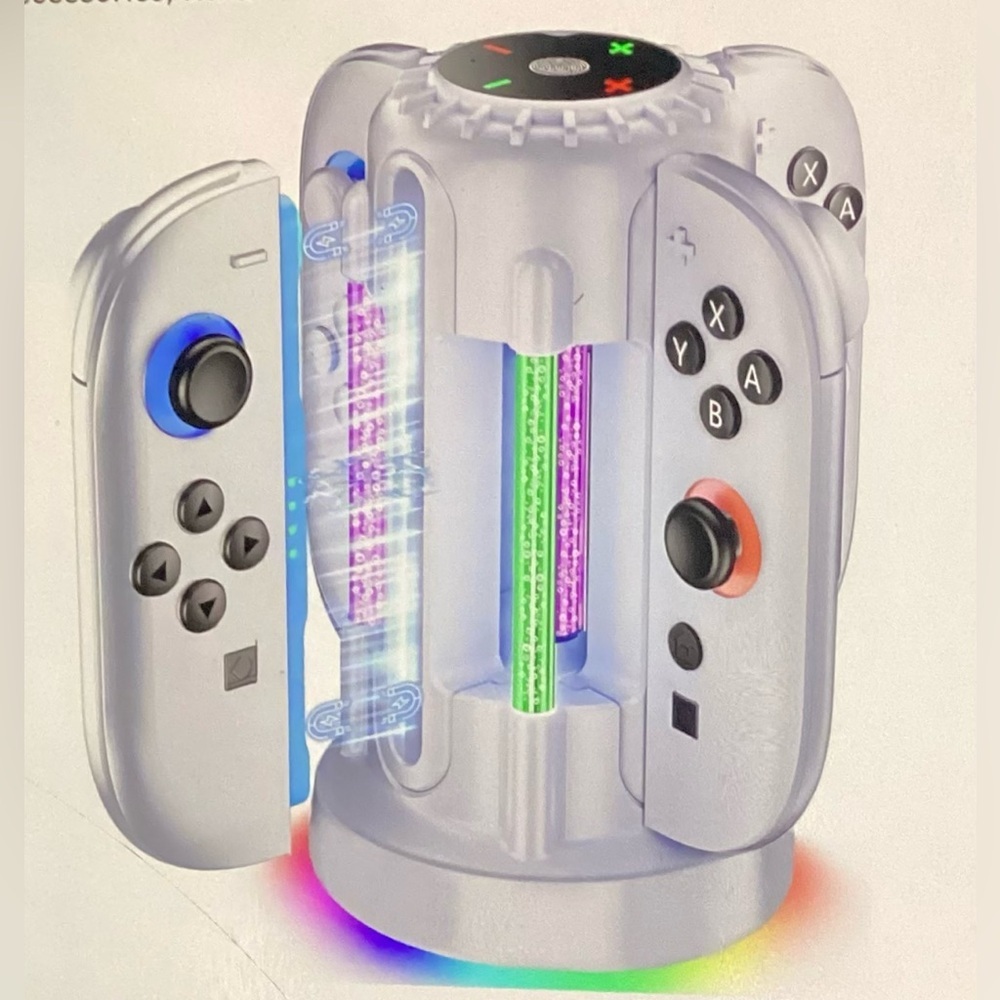 Multicolor Gaming Console with Controllers - Picture 8 of 8